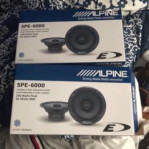 Alpine Speakers size 6.5
